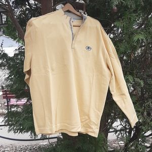 Mens double knit Packer sweater & free face sheild